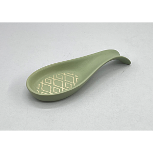Repose Cuillère En Porcelaine 22cm - Vert
