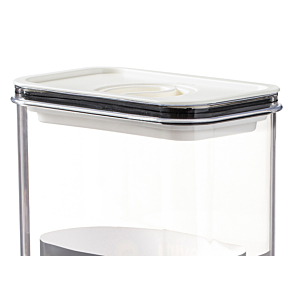 Boîte de rangement 2,5L Couvercle sous vide - Blanc
