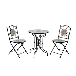 Set Mosaique 2 Chaises + Table 61Cm Classic Charm - Multicouleur Tables et chaises de jardin