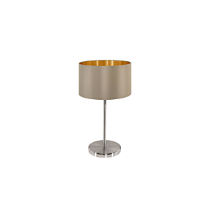 Lampe De Table MASERLO - Taupe / Or Lampe de table