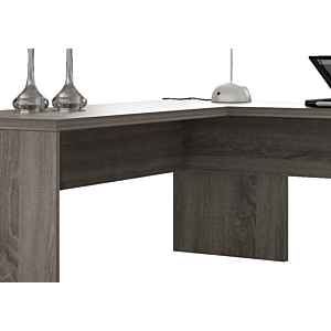 Bureau DISEGNO Avec Retour 180x69x75cm - Chêne Foncé