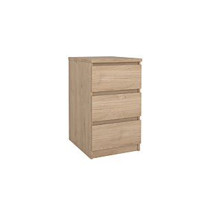 Table de chevet NAIA 3 Tiroirs - Chêne Soldes été vague 2