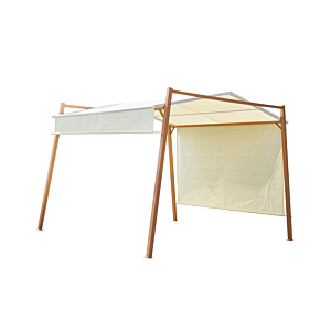 Gazebo Avec Toit Ajustable Coolhaven - Blanc Crème