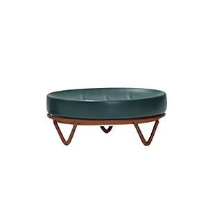 PORTE SAVON EN PORCELAINE - Vert Salle de Bain