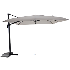 Parasol Déporté Base Rotative 360° Robusto Mwh 3x3M - Taupe Parasols déportés