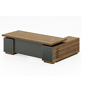 Bureau Présidentiel Start Pro - Noyer/Gris