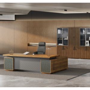 Bureau Présidentiel Start Pro - Noyer/Gris