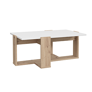 Table Basse SHIELD - Beige / Blanc