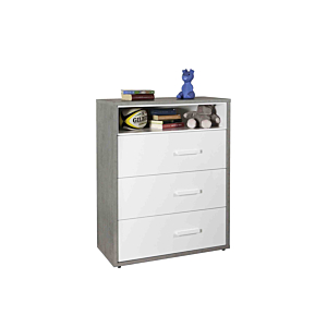 Commode MI PIACE Gris / Blanc Chambre enfant