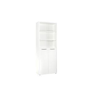 Élément De Rangement DISEGNO 3 Étagères + 2 Portes - Blanc