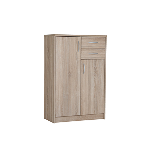 Meuble Multifonction SCONTO 2 tiroirs 2 portes Marron Clair