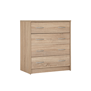 Commode SCONTO Avec 4 Tiroirs - Beige