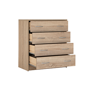 Commode SCONTO Avec 4 Tiroirs - Beige