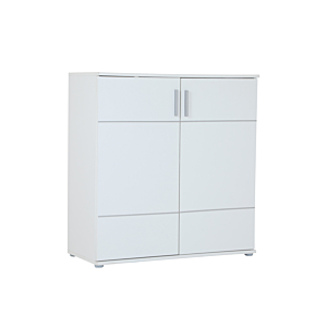 Meuble multifonction JONAS 2 portes - Blanc Cassé