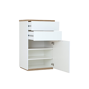 Meuble Multifonction MUNDI 3 tiroirs - Blanc