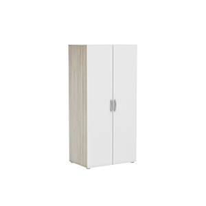 Armoire NANO 3 étagères Et Penderie - Blanc Soldes été vague 2