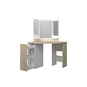 Coiffeuse CHIC - Chêne / Blanc Commodes et coiffeuses