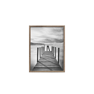 CADRE PHOTO EVASION EN ALUMINIUM 20x25cm - GRIS CHÊNE Décorations