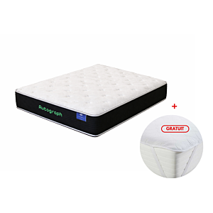 Matelas Doremi Autograph - Blanc + Protège Matelas Gratuit Essentiel HIVER