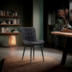 Chaise Rube Gris Foncé – 48 × 62 × 49,5 / 85 cm