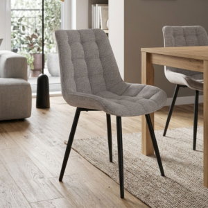 Chaise Sachi gris clair – 47'×60×83,5 cm