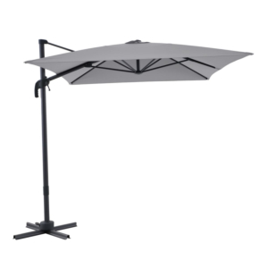 Parasol Déporté Samos Gris Clair – 2,5×2,5 m Les Petits Prix