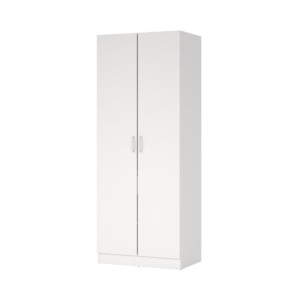 Armoire FOCUS 2 Portes + 1 Tiroir 78,5 x 49,8 x 200,4 cm Blanc Hello Summer