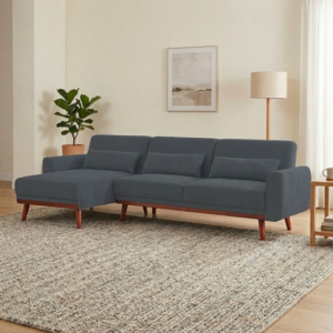 Canapé D'Angle Santa Reversible - Gris Foncé