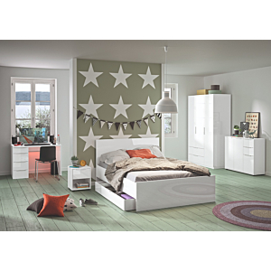 COMMODE ESPRESSO 2TIROIRS - BLANC