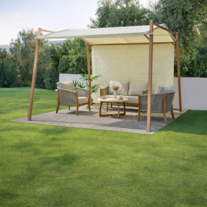 Gazebo Avec Toit Ajustable Coolhaven - Blanc Crème
