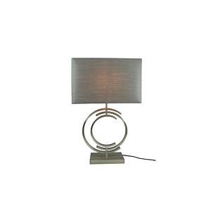 LAMPE DE TABLE EN METAL 20X35X58cm - Gris Luminaires et éclairage