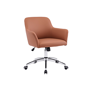 Fauteuil Guest Line PU - Marron