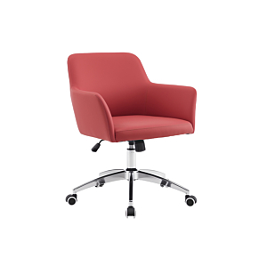 Fauteuil Guest Line Pu - Rouge