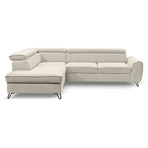 Canapé D'angle Gauche IDYLLA - Beige