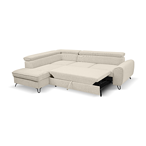 Canapé D'Angle Gauche Idylla - Beige