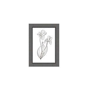 CADRE PHOTO RETRO 10x15cm - GRIS