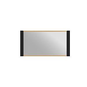 MIROIR NORICA - Noir / Doré