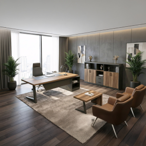 Élément Moyen Oscar Z - Chêne / Gris