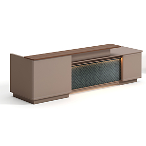 Comptoir De Reception Astoria - Marron Comptoirs d'Accueil