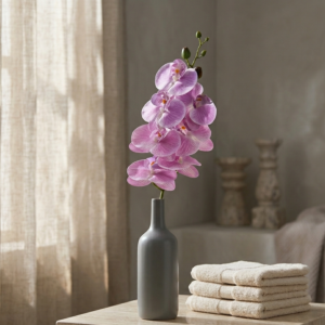 Plante Artificielle Orchidée 68Cm - Violet