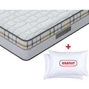 Matelas Richbond R Tonic - Blanc + Oreillers Gratuits