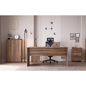 Bureau RIO OFFICE Avec Retour - Marron