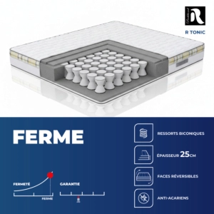 Matelas Richbond R Tonic - Blanc Essentiel HIVER