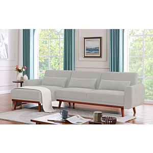 Canapé D'ANGLE SANTA REVERSIBLE - Beige