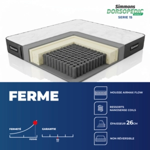 Matelas Dorsopedic Serie 15 - Gris Essentiel HIVER