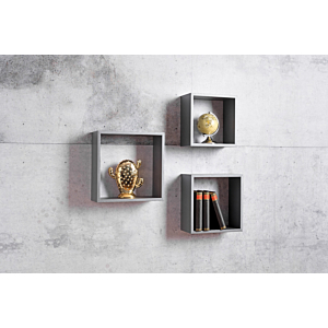 Set de 3 Etagères SHELVY - Gris