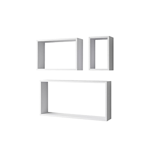 Set de 3 Etagères SHELVY 30*60 - Blanc Soldes été