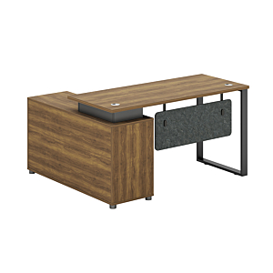 Bureau Start Pro - Noyer/Gris