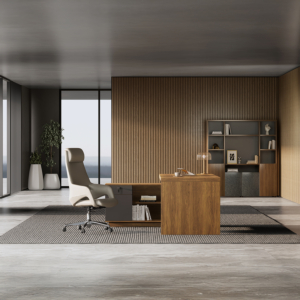 Élément Haut Start Pro 4 Portes – Noyer/Gris