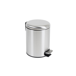 Poubelle 5L à Fermeture Souple - Gris 